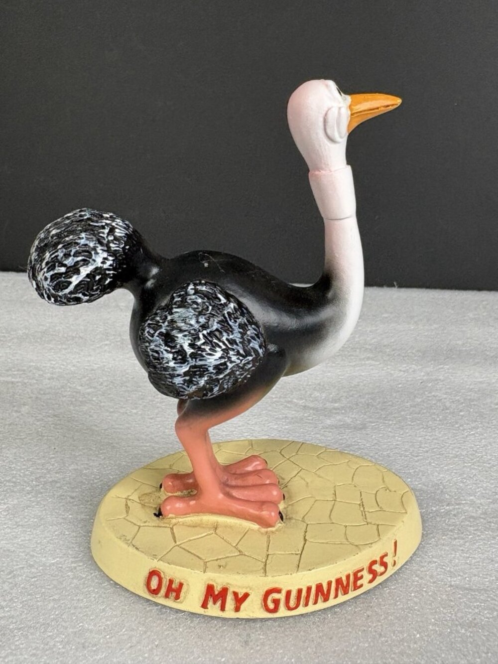 5" GUINNESS GUILROY OSTRICH Irish BEER Oh My Guinness! Resin Figurine